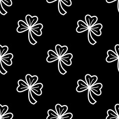 Clover leaf seamless pattern