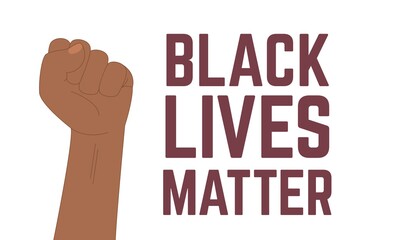 Black Lives Matter Typography banner. Do not shoot blm calligraphic text vector illustration.