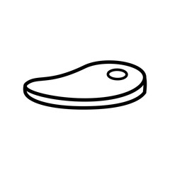 Steak beef line icon