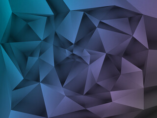 Fototapeta premium Abstract white background with triangular polygons