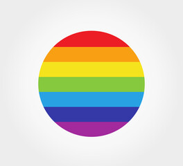 Fototapeta premium Circle rainbow symbolic icon.