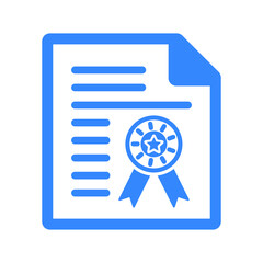 Award, achievement, certificate vector icon