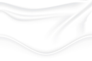 Obraz premium crumpled fabric texture. cloth wave grey shadow soft creased white abstract background. illustration vector