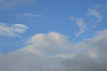 blue sky with clouds