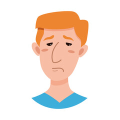 Male emoji cartoon character.