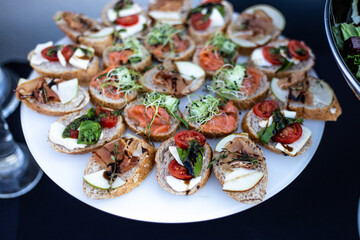 Catering food tapas canape fresh food