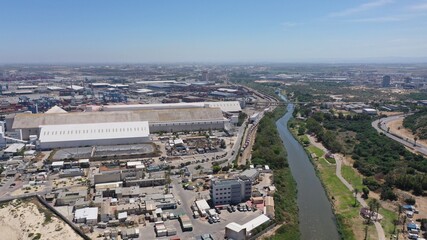 Ashdod Port Factory Rooftop, Aerial View