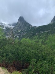 mountain landscape with clouds
