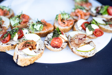 Catering food tapas canape fresh food