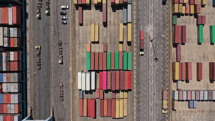 Ashdod Port, Containers, Aerial view, Israel