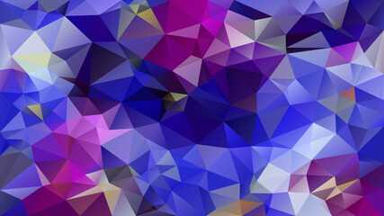 Fototapeta premium vector abstract irregular polygon background - triangle low poly pattern - color cobalt royal azure blue puprle violet mauve