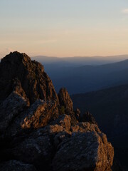 Paysage panorama du plateau du Caroux du parc naturel régional du Haut Languedoc