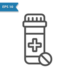 Obraz premium Pill Bottle Icon