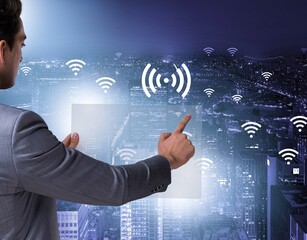 Smart city in innovation concept