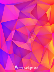 Obraz premium Abstract white background with triangular polygons