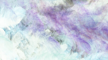 Abstract colorful chaotic blue and violet shapes. Creative painted texture. Fantastic 3D rendered digital fractal illustration.