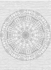 Mandala - large colouring template