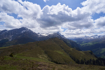 Fototapeta na wymiar Switzerland Alps Graubuenden Mountain Scenery Piz Beverin