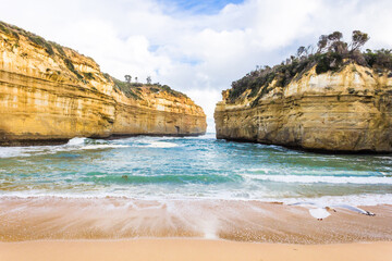 Holiday in Australia view of The Port Campbell National Park is a national park