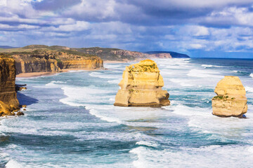 Holiday in Australia view of The Port Campbell National Park is a national park