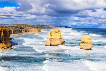 Holiday in Australia view of The Port Campbell National Park is a national park