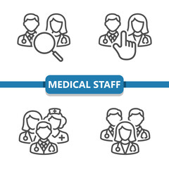 Medical Team Icons