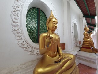 buddha statue in Wat phra pathom chedi, Nakhonpathom.