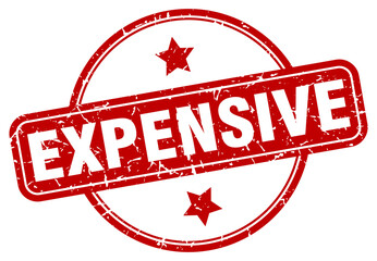 expensive grunge stamp. expensive round vintage stamp