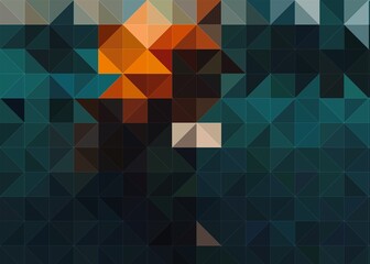 Abstract Colorful Geometrical Artwork,Abstract Graphical Art Background Texture,Modern Conceptual Art,Synthwave Aesthetic Poster Print,3D Rendering