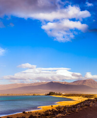 The large shallow lake