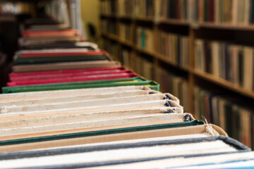 Old books in the Library.