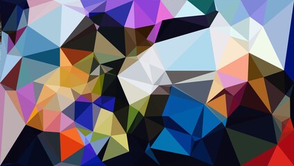 Abstract Colorful Geometrical Artwork,Abstract Graphical Art Background Texture,Modern Conceptual Art,Synthwave Aesthetic Poster Print,3D Rendering