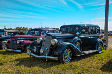 Daytona, Florida / United States - November 24, 2018: 1934 Buick Series 60 at the Fall 2018 Daytona Turkey Run.