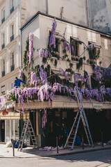 cafe in paris getting read after quarantine