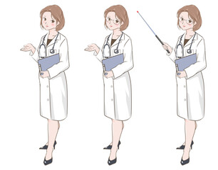 Fototapeta premium 白衣の女性医師