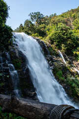 Fototapeta na wymiar Waterfall in the forest. Jungles