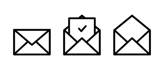 Email icon. Envelope icon letter. Confirmation letter. Envelope . Vector illustration