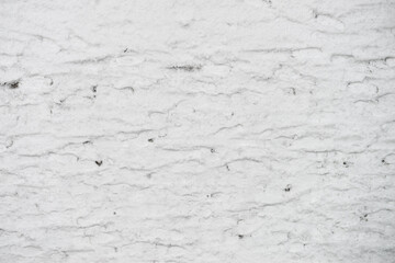 Street covered in snow and footprints