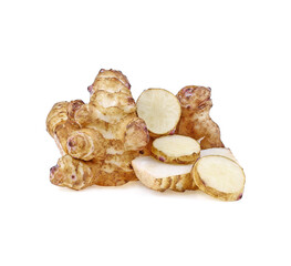 Jerusalem artichoke isolate on  white background