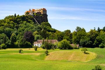View on the famous Riegersburg Castle in the Province Styria in Austria. This magnificent castle...