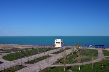 Fototapeta na wymiar Balkhash lake, central Kazakhstan