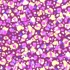 Abstract seamless pattern, bright colored and spotty