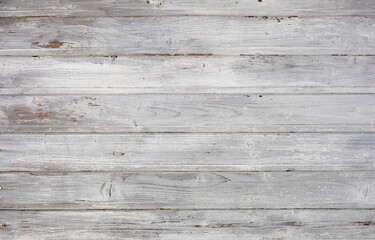 Obraz na płótnie Canvas White and gray wood texture background. Top view surface of the wooden planks texture.