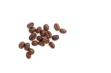 Coffee beans. Isolated on a white background.