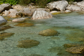 	
Wildbach Raccolana in Italien	
