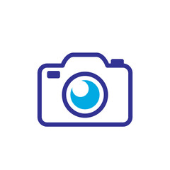 camera icon logo illustration design