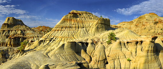Badlands in Dinosaur Provincial Park, Alberta, Canada, UNESCO World Heritage Site
