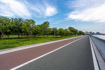 road in park