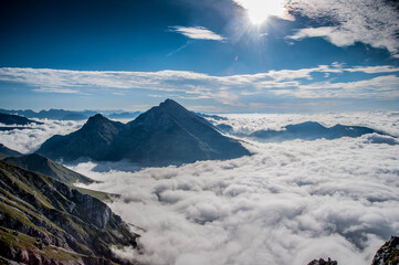 Dawn in the mountain