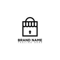 Online Shop Logo Design Monoline
